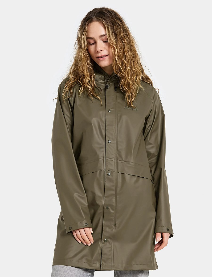 Didriksons - AVON USX PARKA - regnjackor - fog green - 0