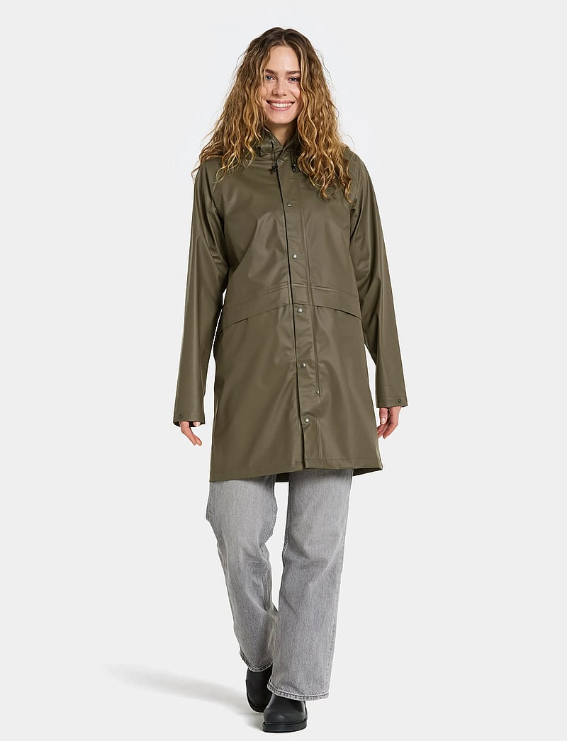 Didriksons - AVON USX PARKA - regnjakker - fog green - 3