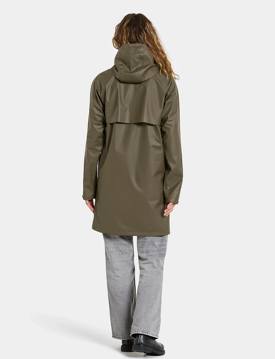 Didriksons - AVON USX PARKA - regnjackor - fog green - 4