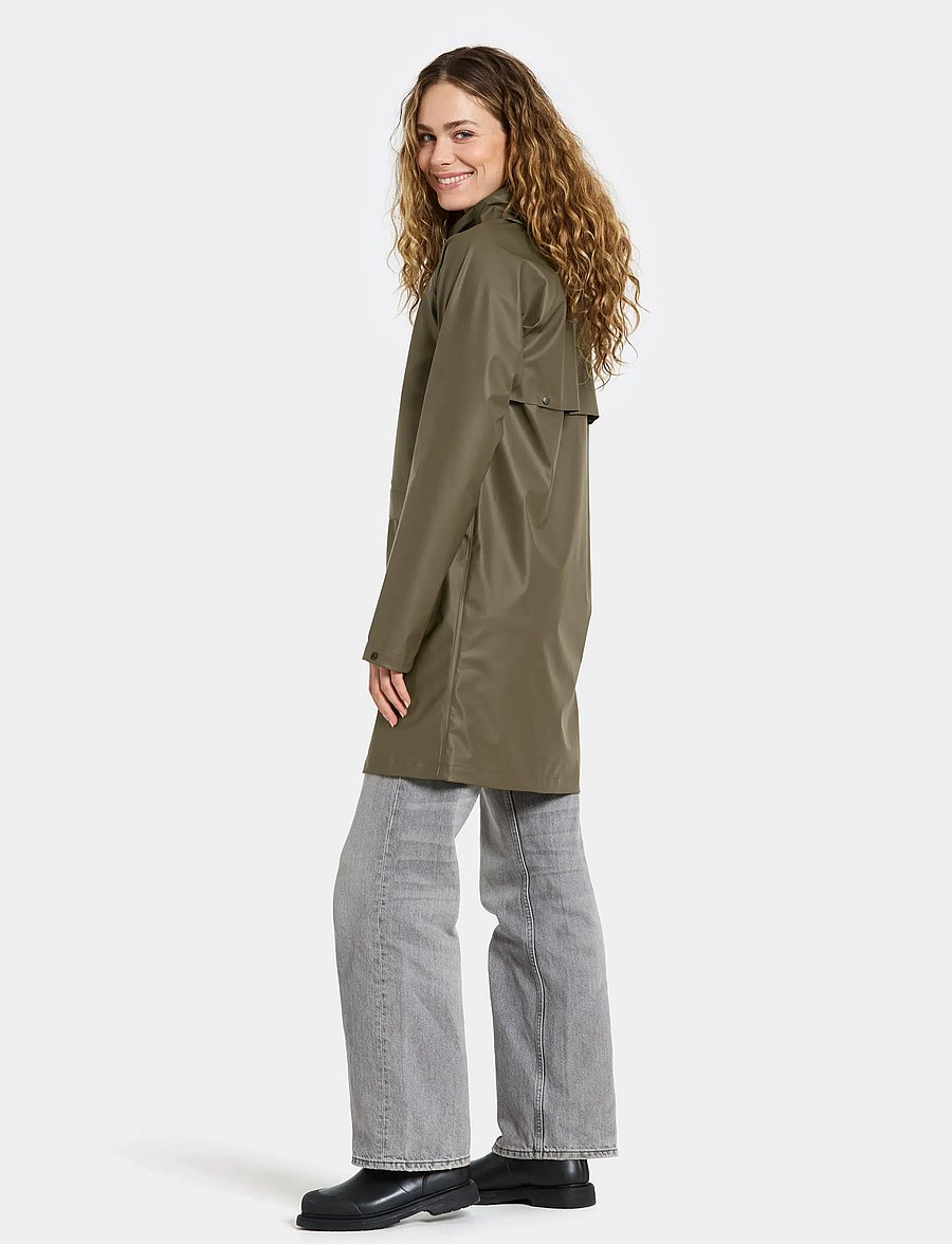 Didriksons - AVON USX PARKA - regnjackor - fog green - 5