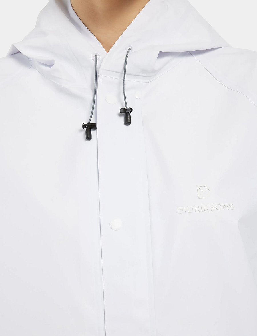 Didriksons - AVON USX PARKA - regenmäntel - snow white - 3