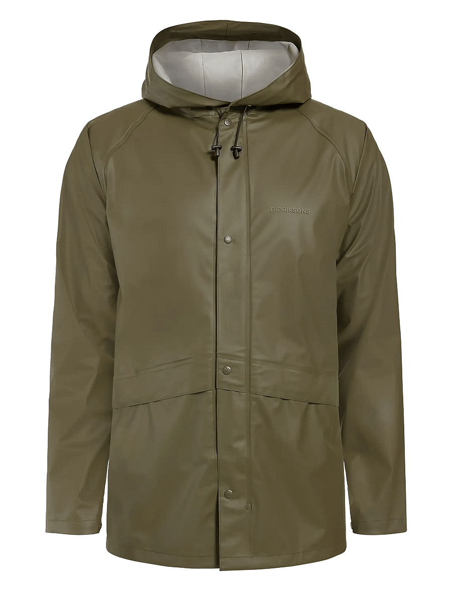 Didriksons - AVON USX JKT 2 - regnjackor - fog green - 1
