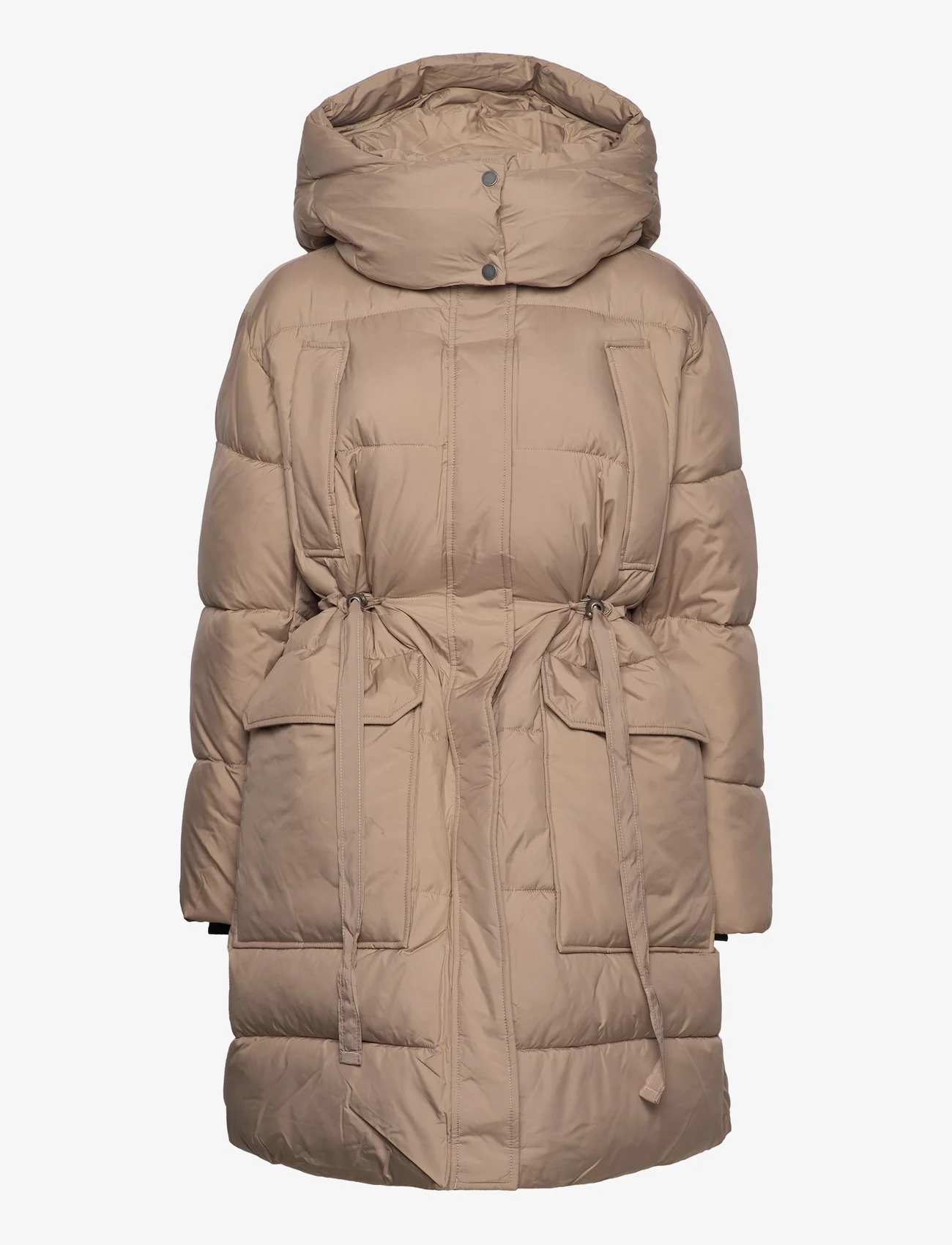 Didriksons - RIND WNS PARKA - padded coats - beige - 0