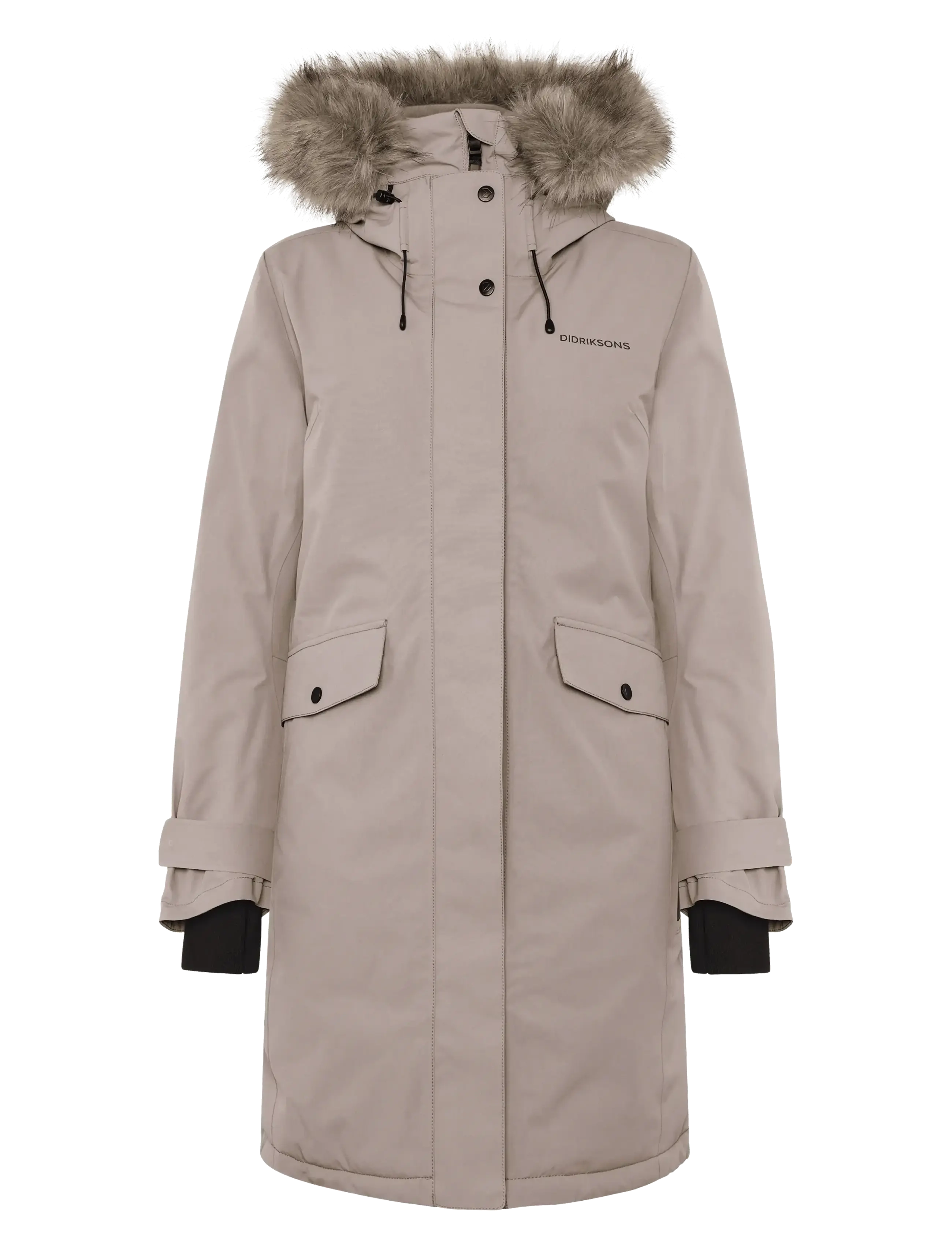 Didriksons - Erika Parka - jakker - ash brown - 1