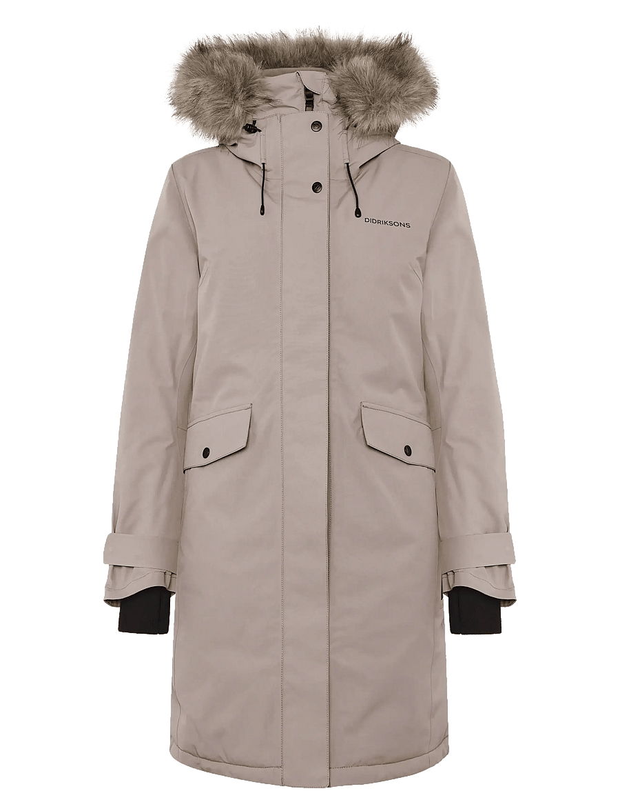 Didriksons - Erika Parka - jakker - ash brown - 1