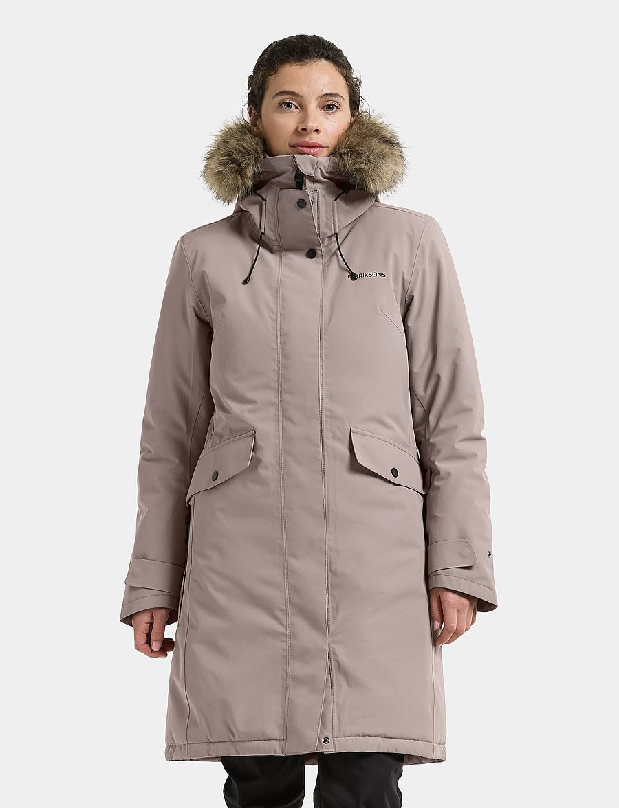 Didriksons - Erika Parka - jakker - ash brown - 0