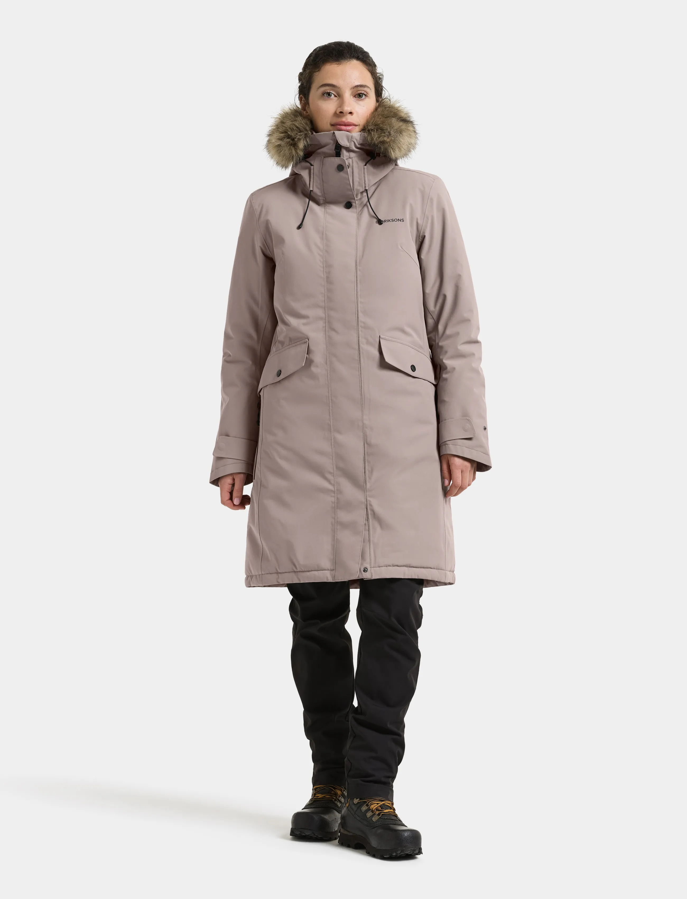 Didriksons - Erika Parka - jakker - ash brown - 4