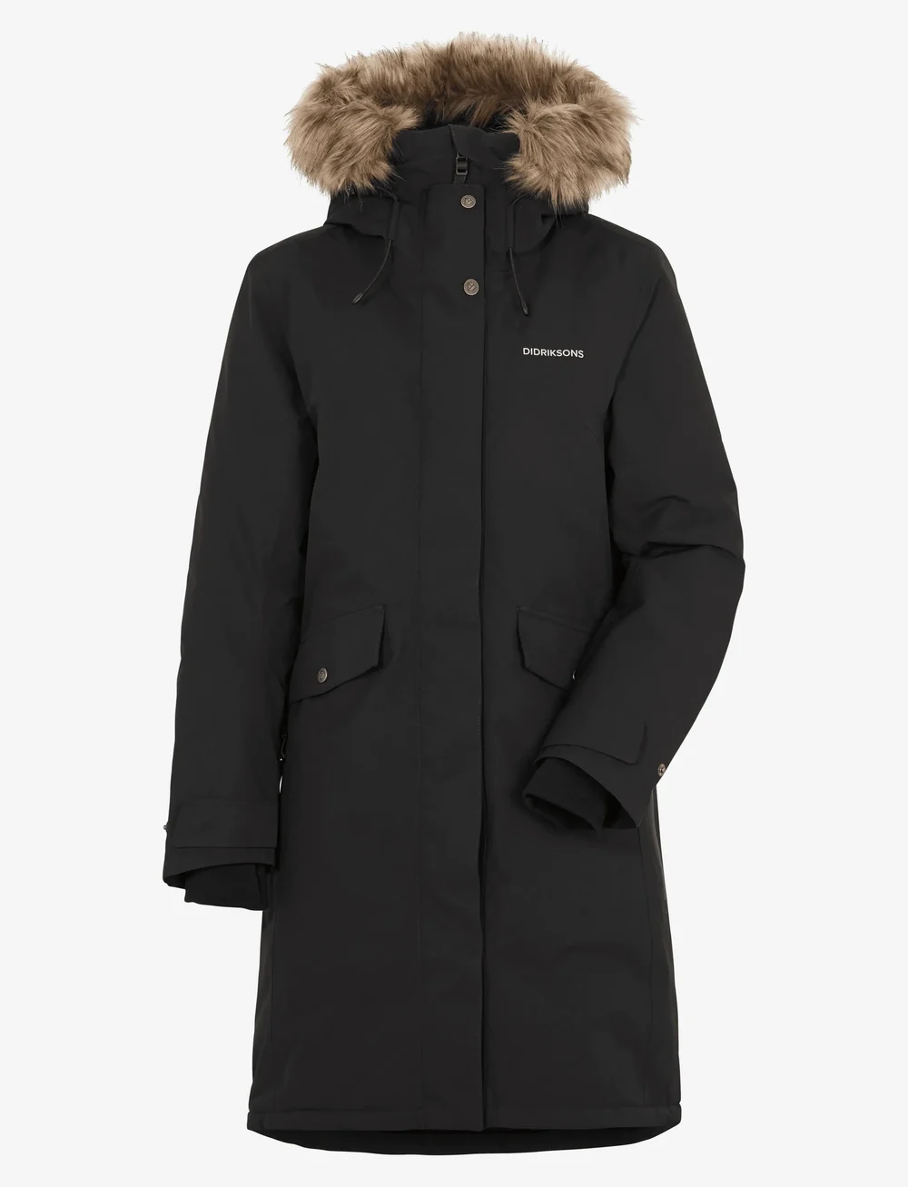 Didriksons - ERIKA WNS PARKA 3 - parkasjackor - black - 1