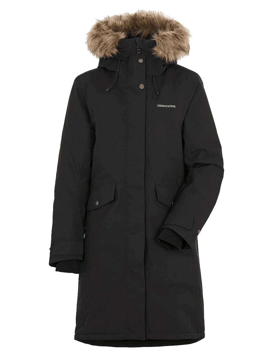 Didriksons - Erika Parka - parkasjackor - black - 1