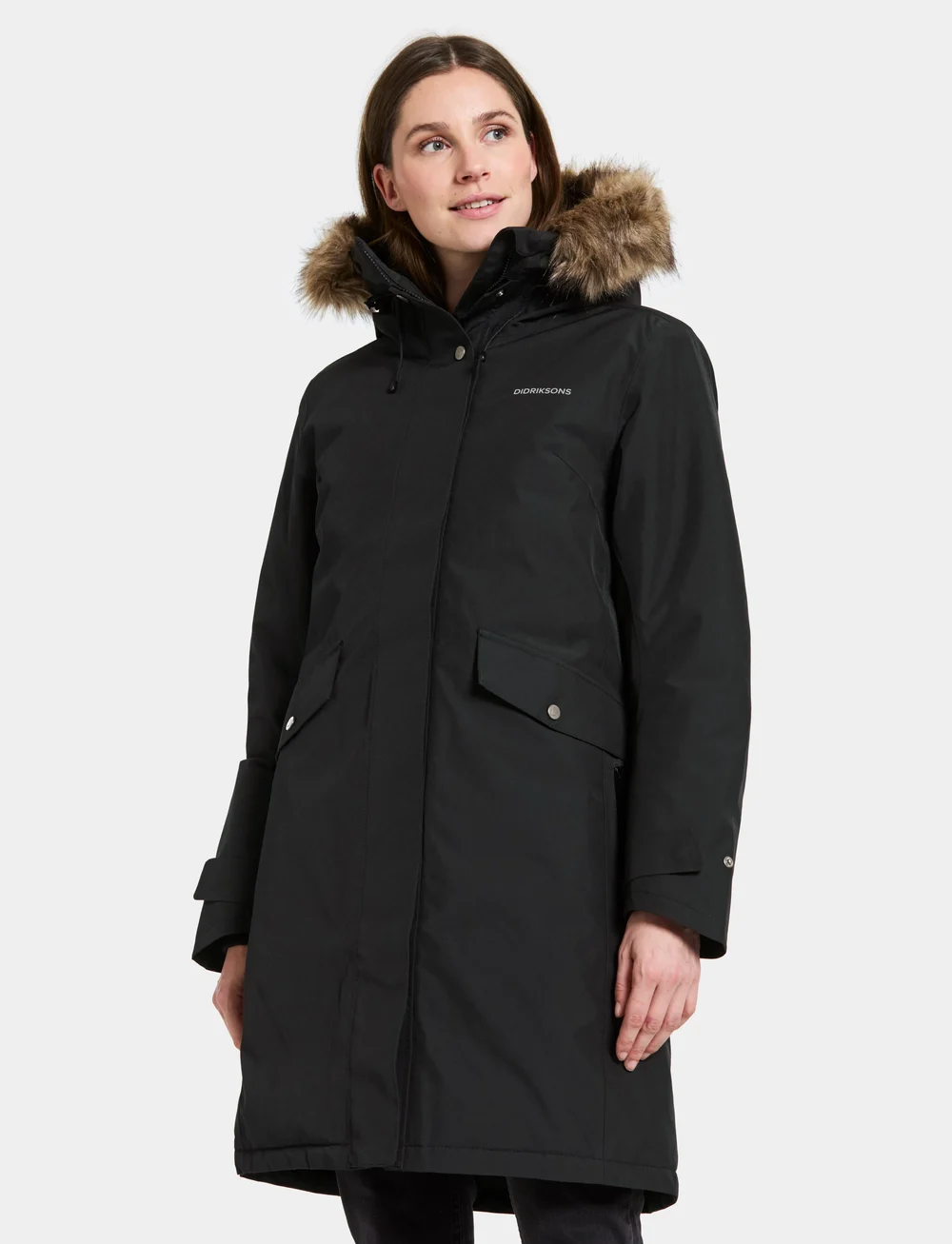Didriksons - ERIKA WNS PARKA 3 - parkasjackor - black - 0