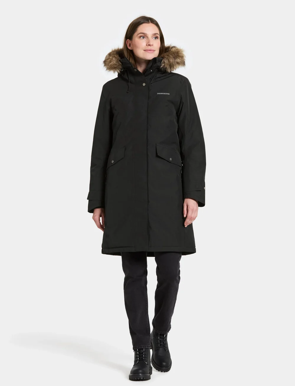 Didriksons - ERIKA WNS PARKA 3 - parkasjackor - black - 5