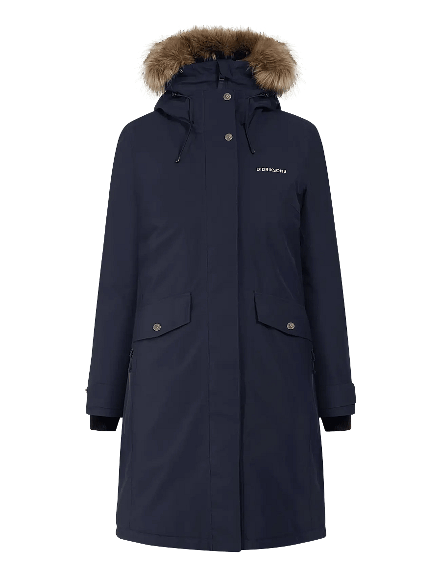 Didriksons - ERIKA WNS PARKA 3 - parkasjackor - dark night blue - 1