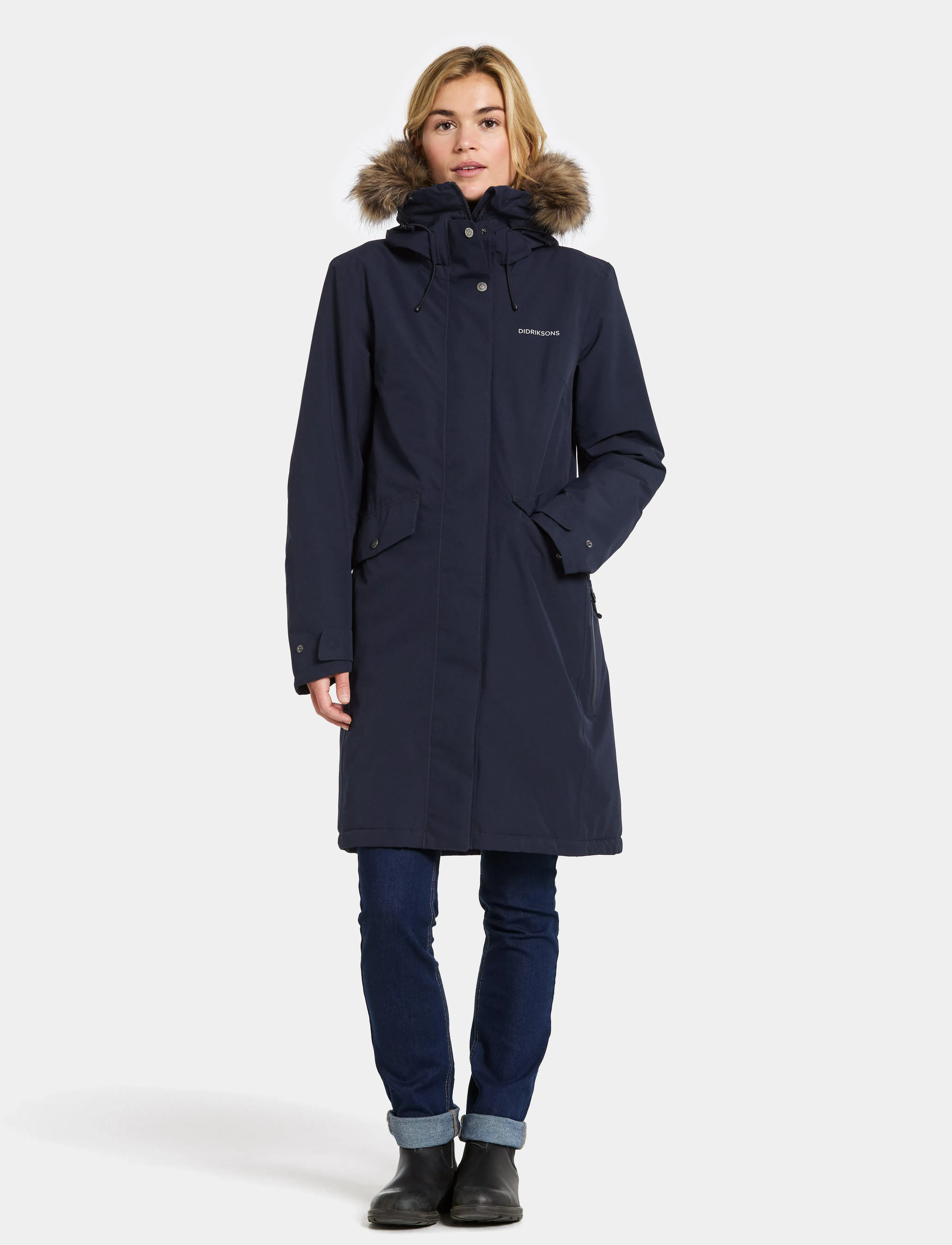 Didriksons - Erika Parka - joped - dark night blue - 4