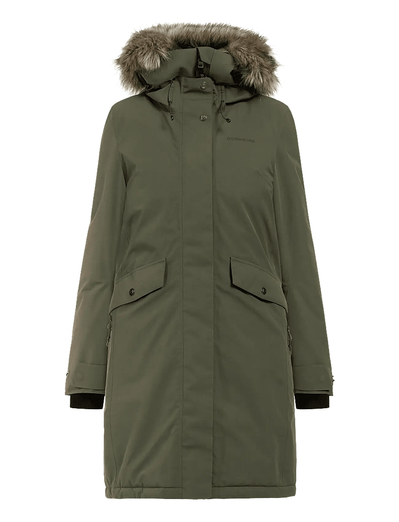 Didriksons - Erika Parka - jacken - deep green - 1