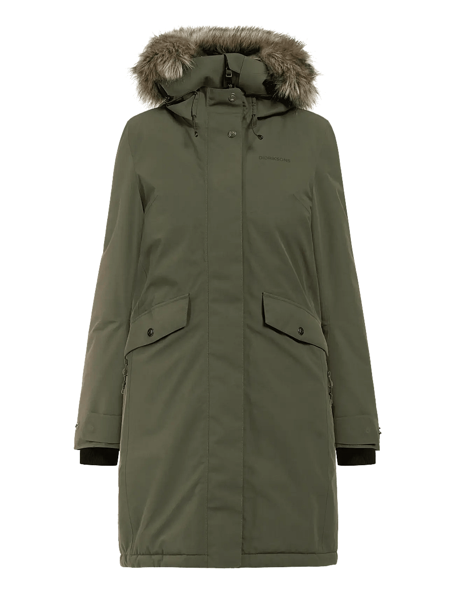 Didriksons - Erika Parka - joped - deep green - 1