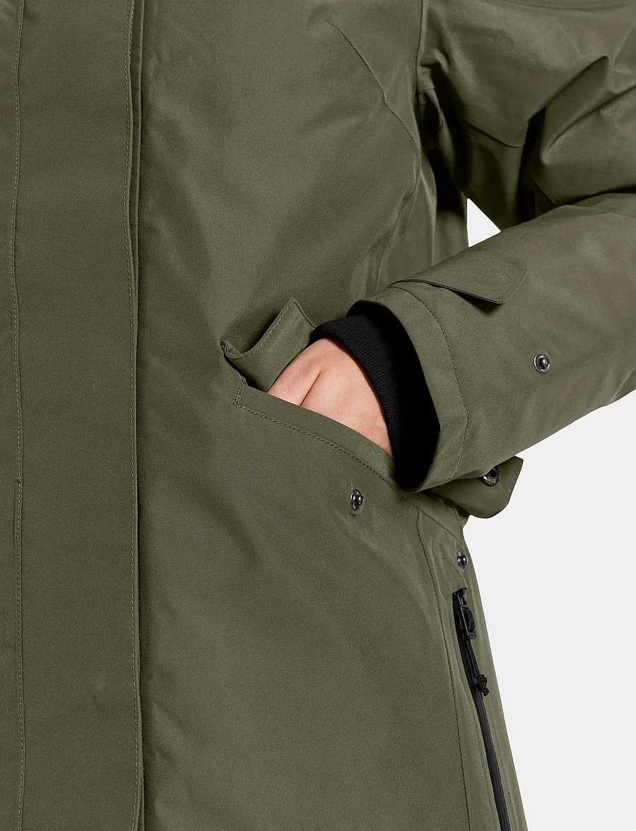 Didriksons - Erika Parka - joped - deep green - 4
