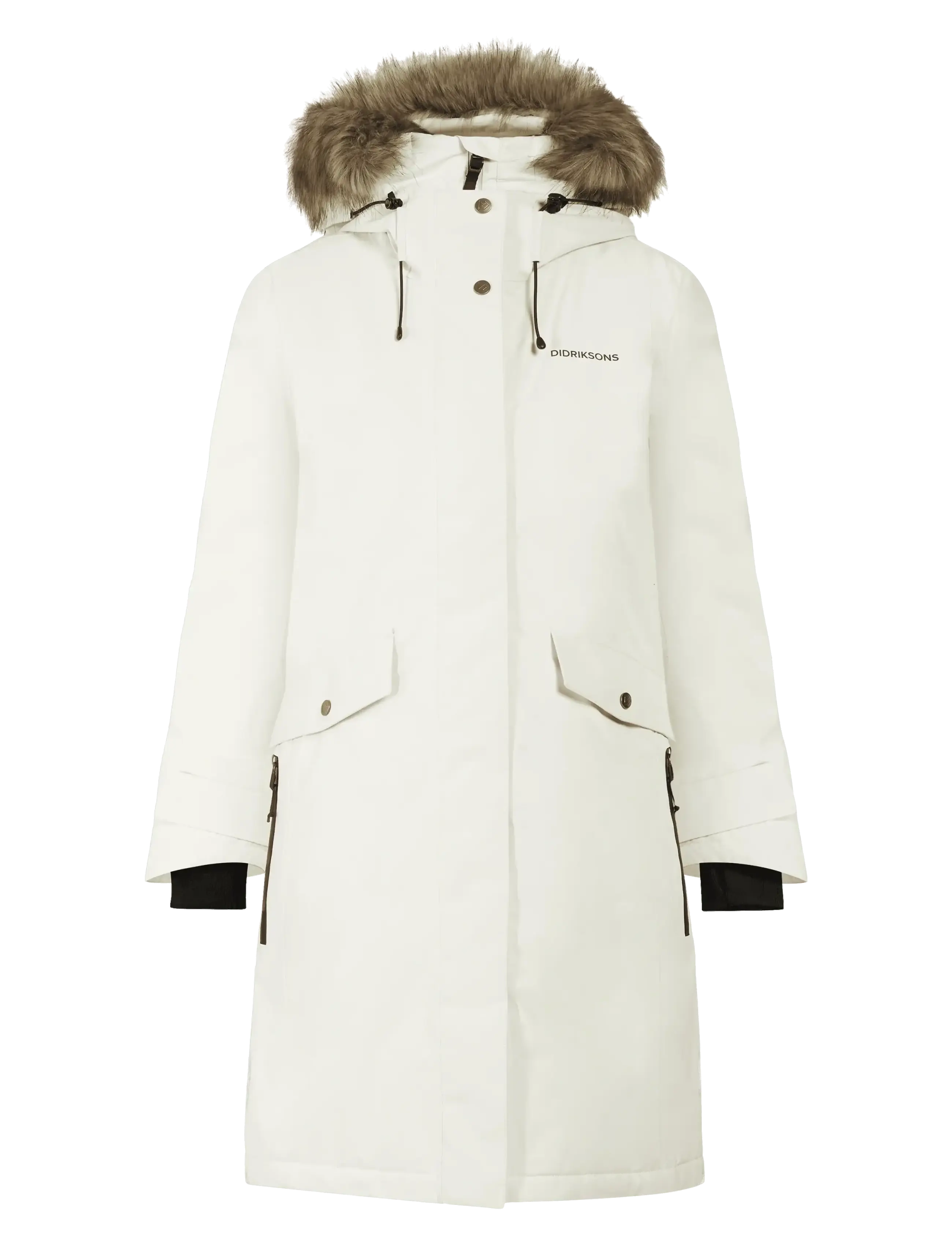 Didriksons - ERIKA WNS PARKA 3 - jacken - white foam - 1