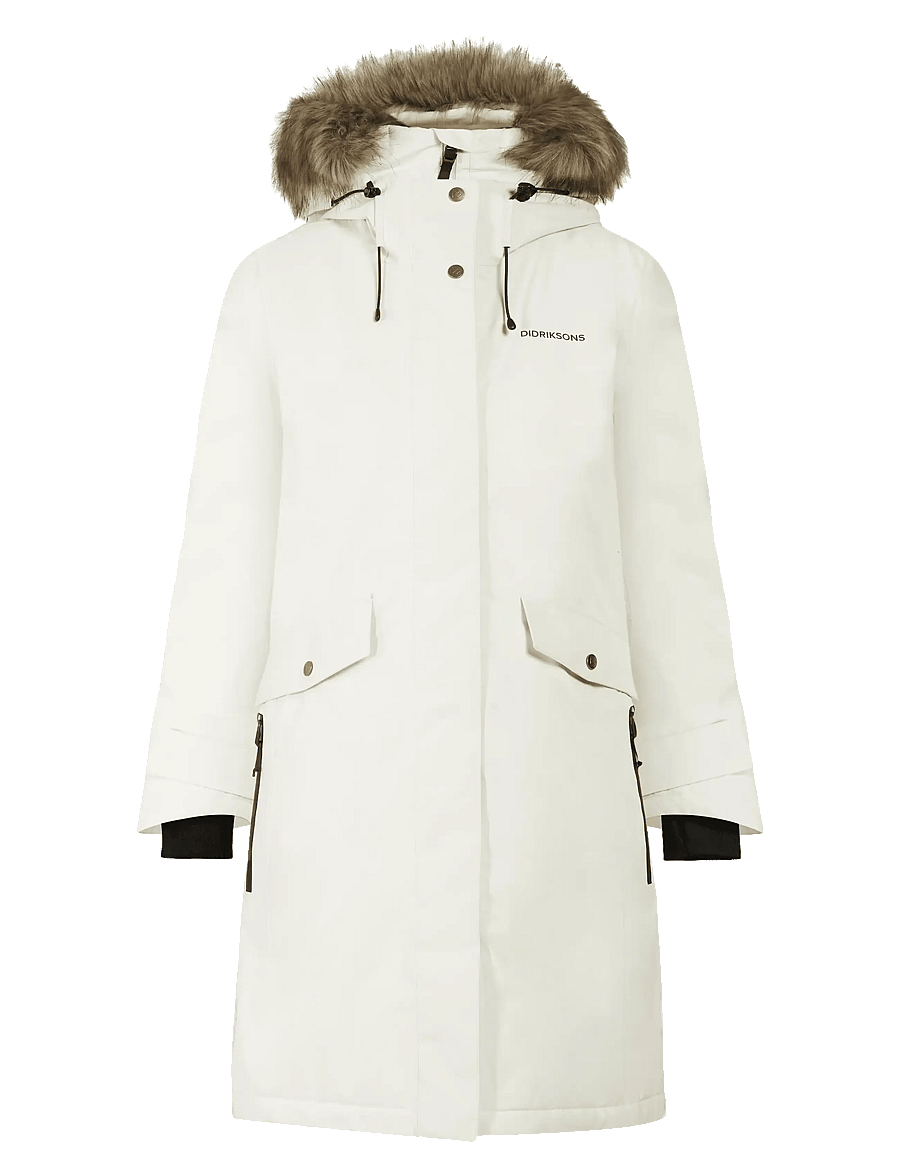 Didriksons - ERIKA WNS PARKA 3 - jacken - white foam - 1