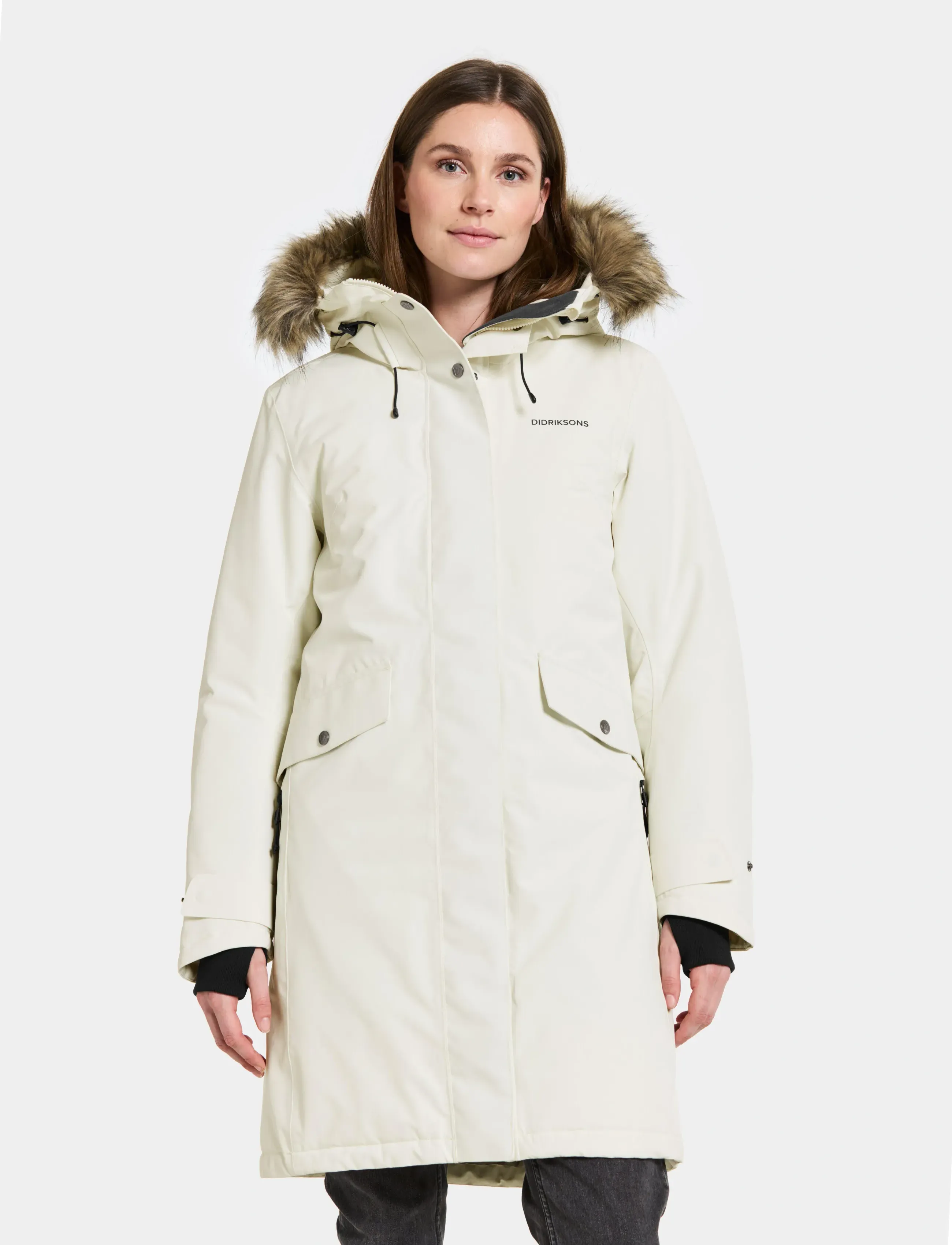 Didriksons ERIKA WNS PARKA 3 - Didriksons - WHITE FOAM / white