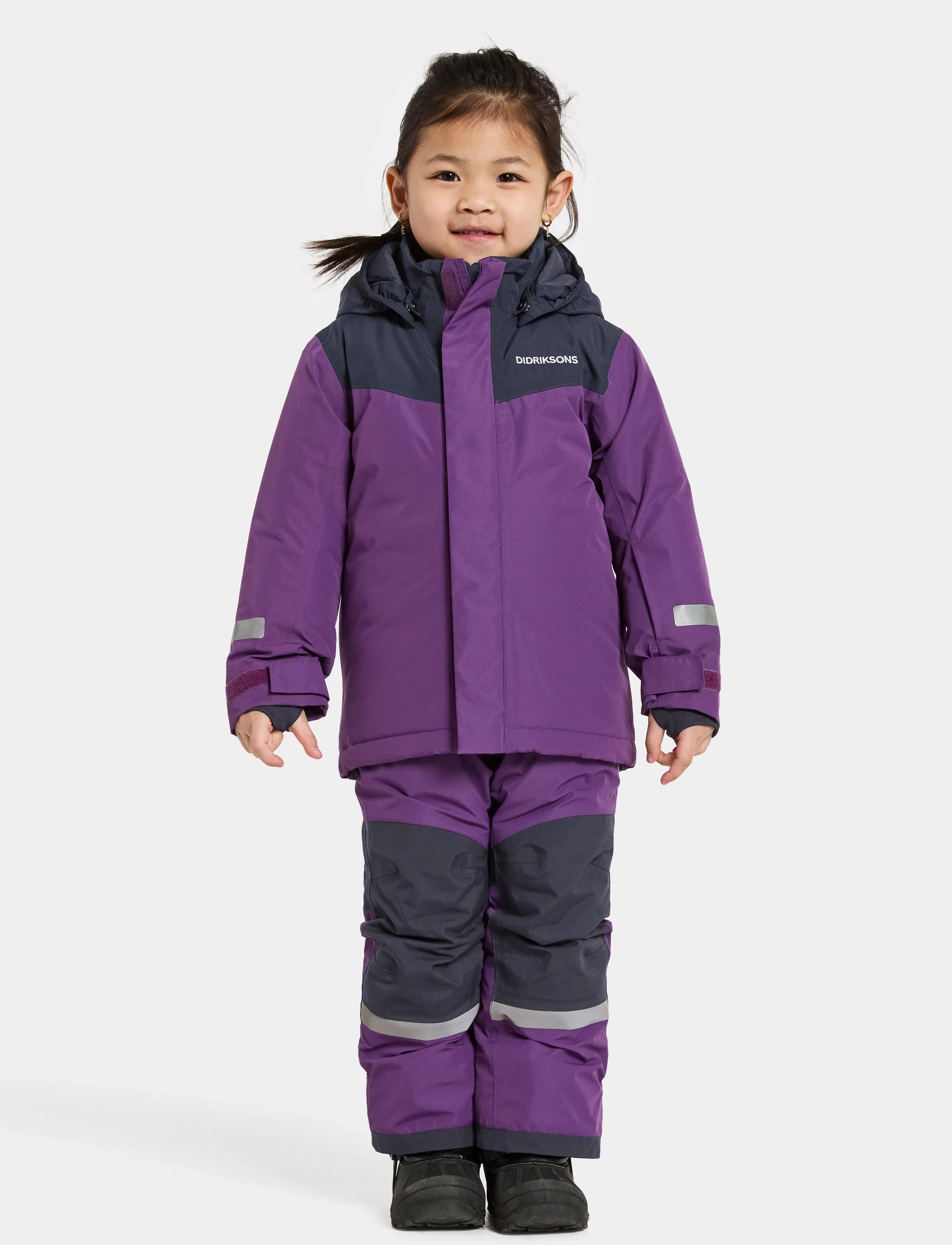 Didriksons Skare Kids Set, 98, Coveralls, Lila - Snow-ski Coveralls & Sets, Kinder