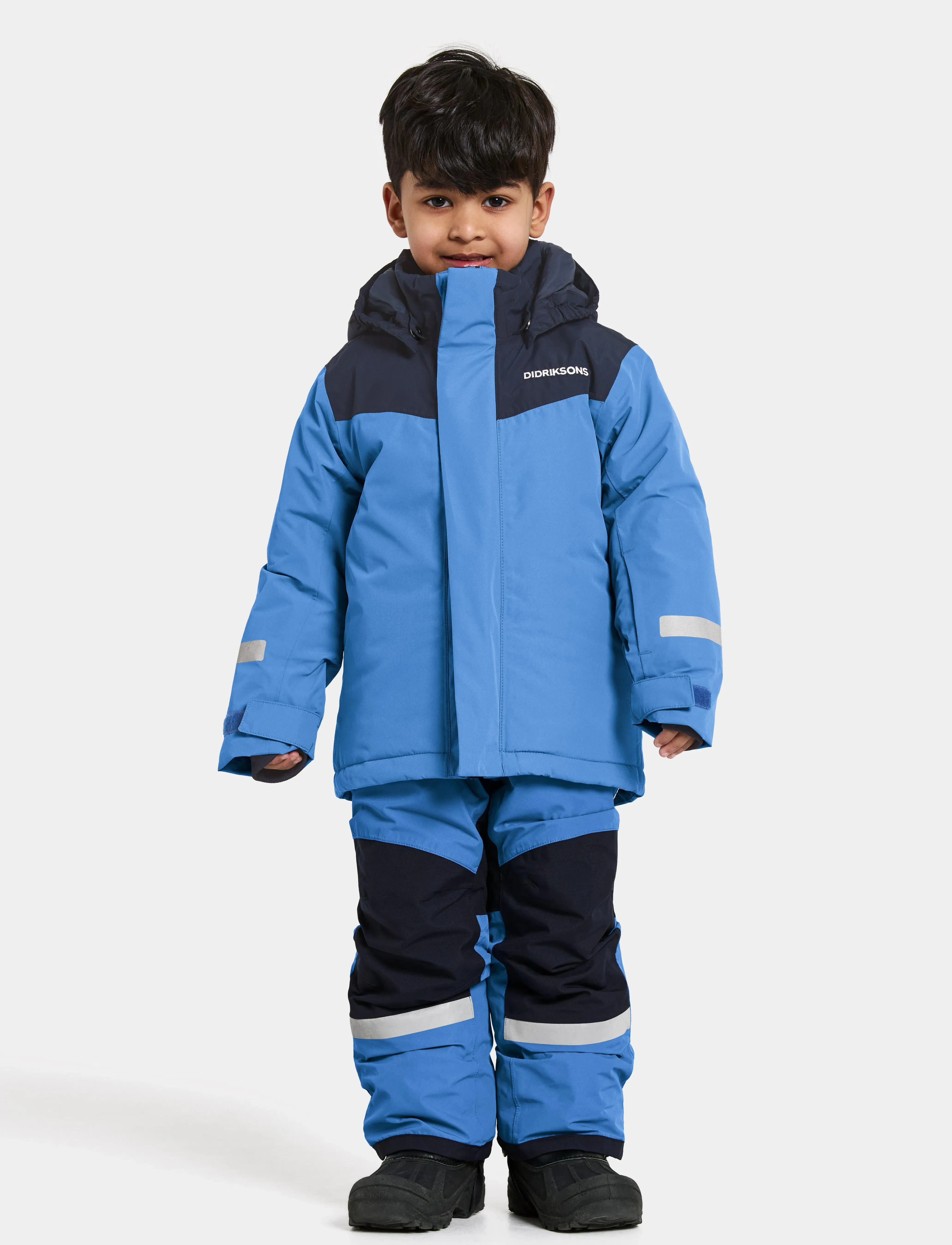 Didriksons Skare Kids Set, 92, Coveralls, Blau - Snow-ski Coveralls & Sets, Kinder