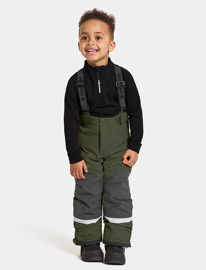 Didriksons - IDRE KIDS PANTS 6 - skidbyxor - deep green - 0