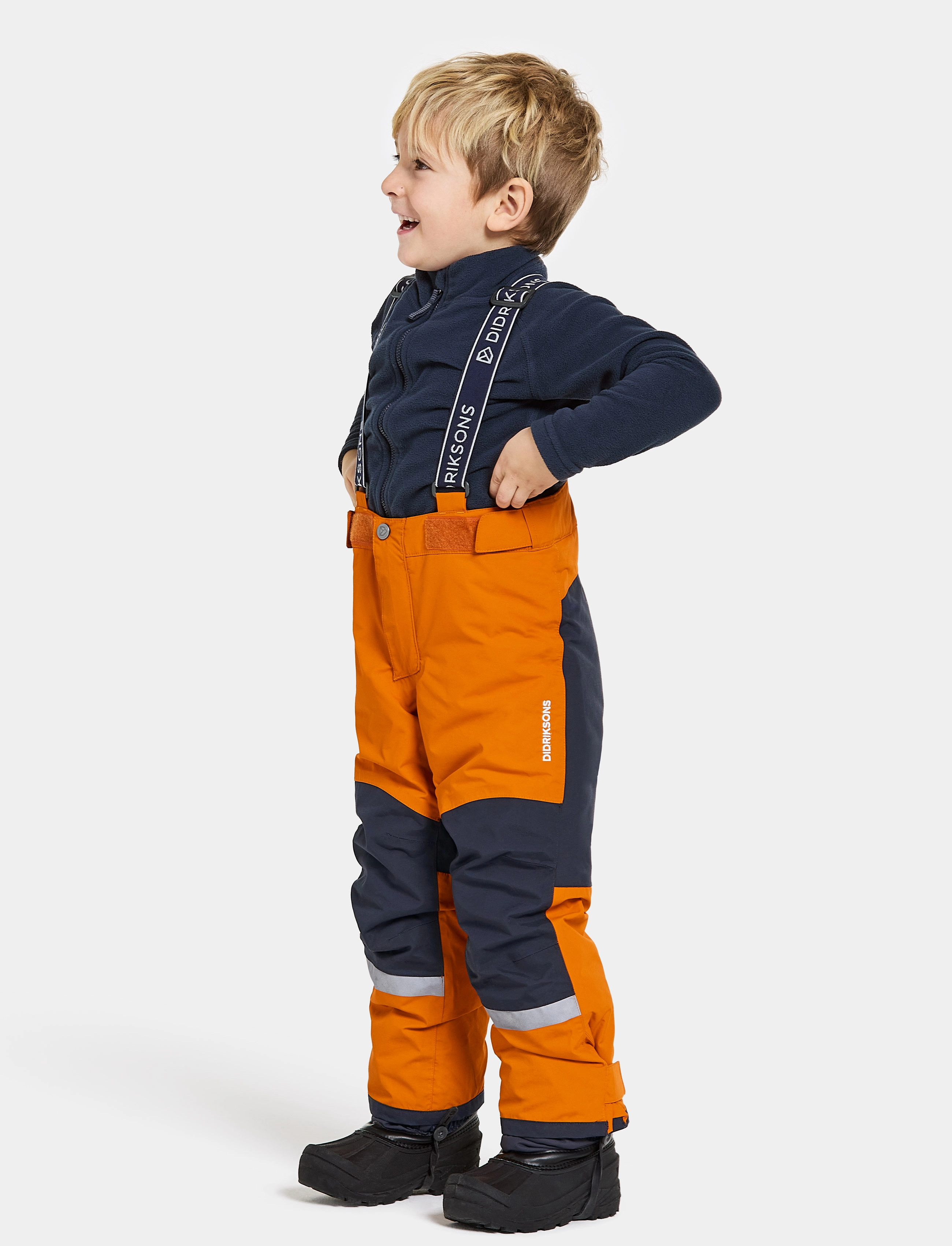 Didriksons - IDRE KIDS PANTS 6 - päällihousut - orange jam - 5