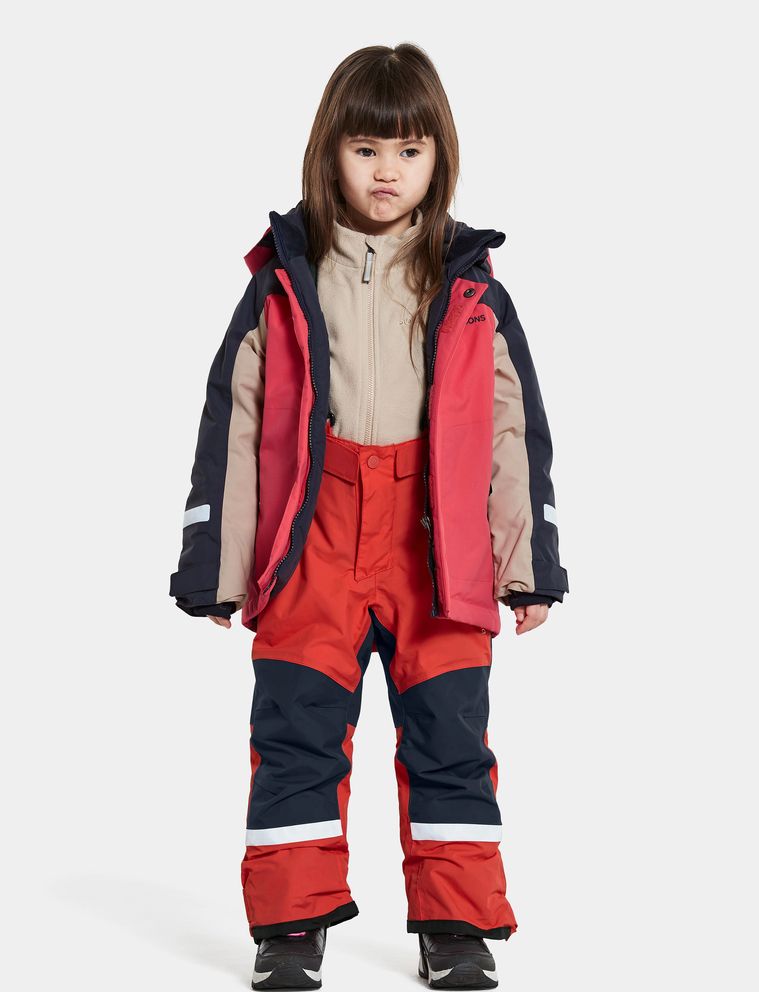 Didriksons - IDRE KIDS PANTS 6 - overtræksbukser - race red - 3