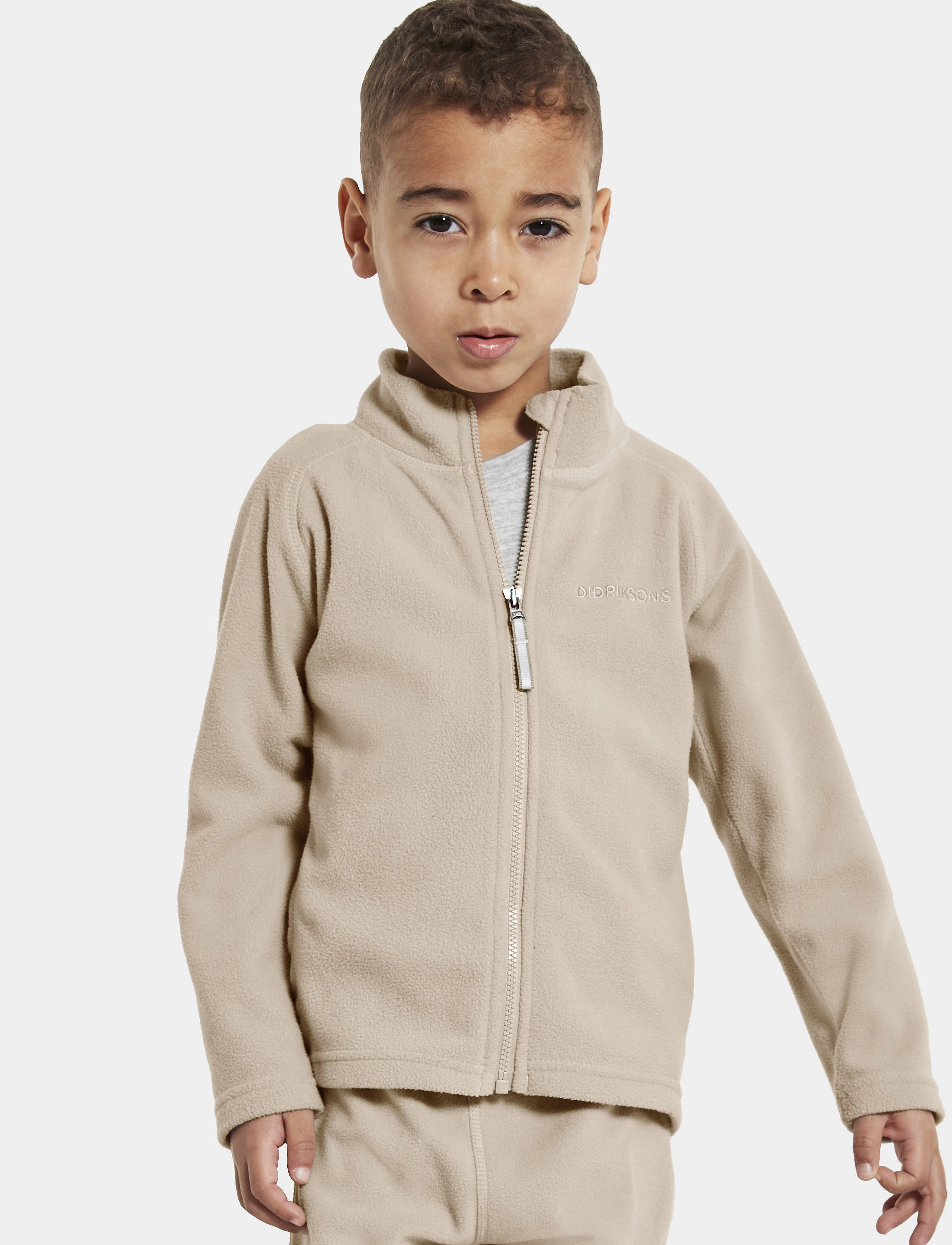 Didriksons - MONTE KIDS FULLZIP 8 - clay beige - 2