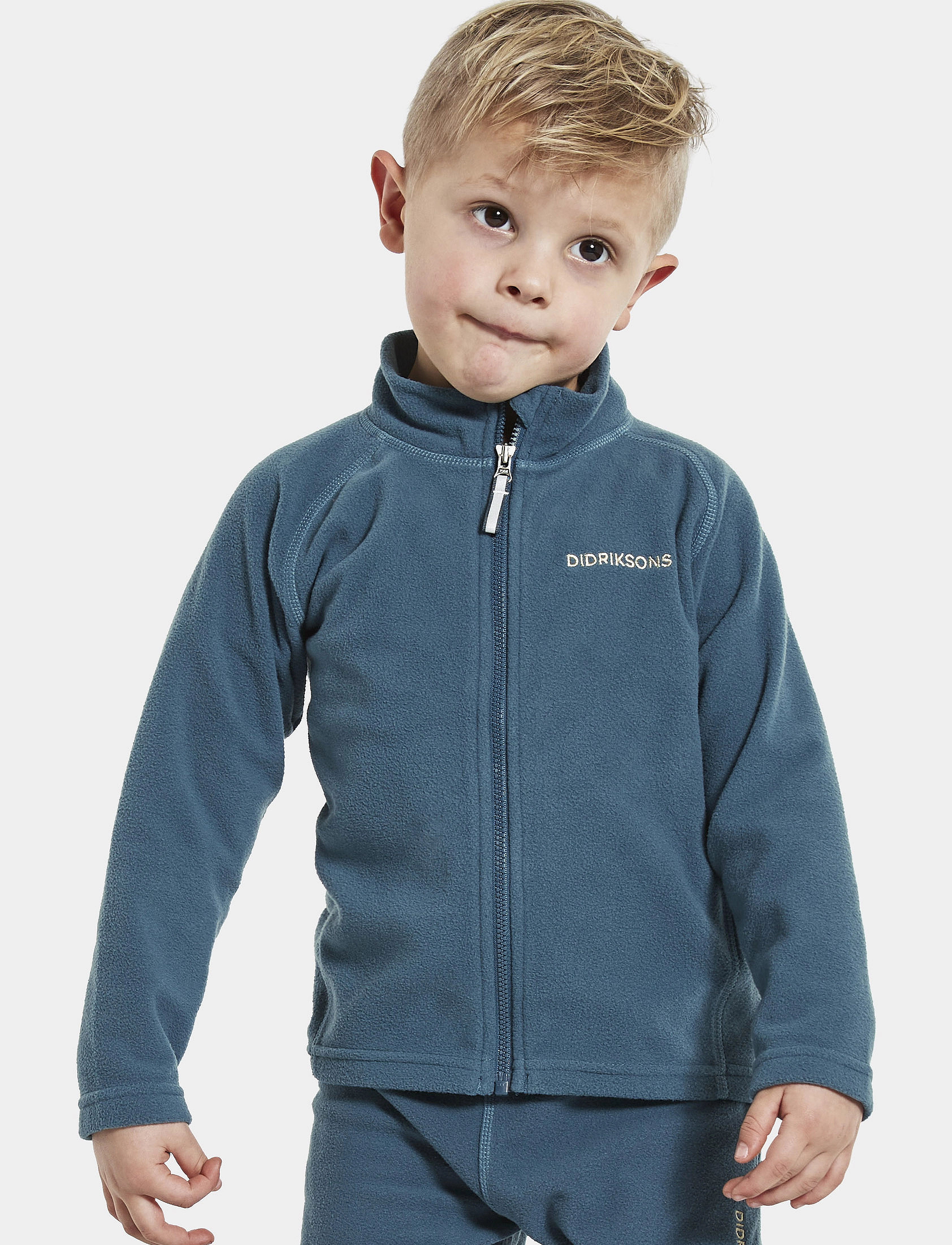 Didriksons - MONTE KIDS FULLZIP 8 - dive blue - 2