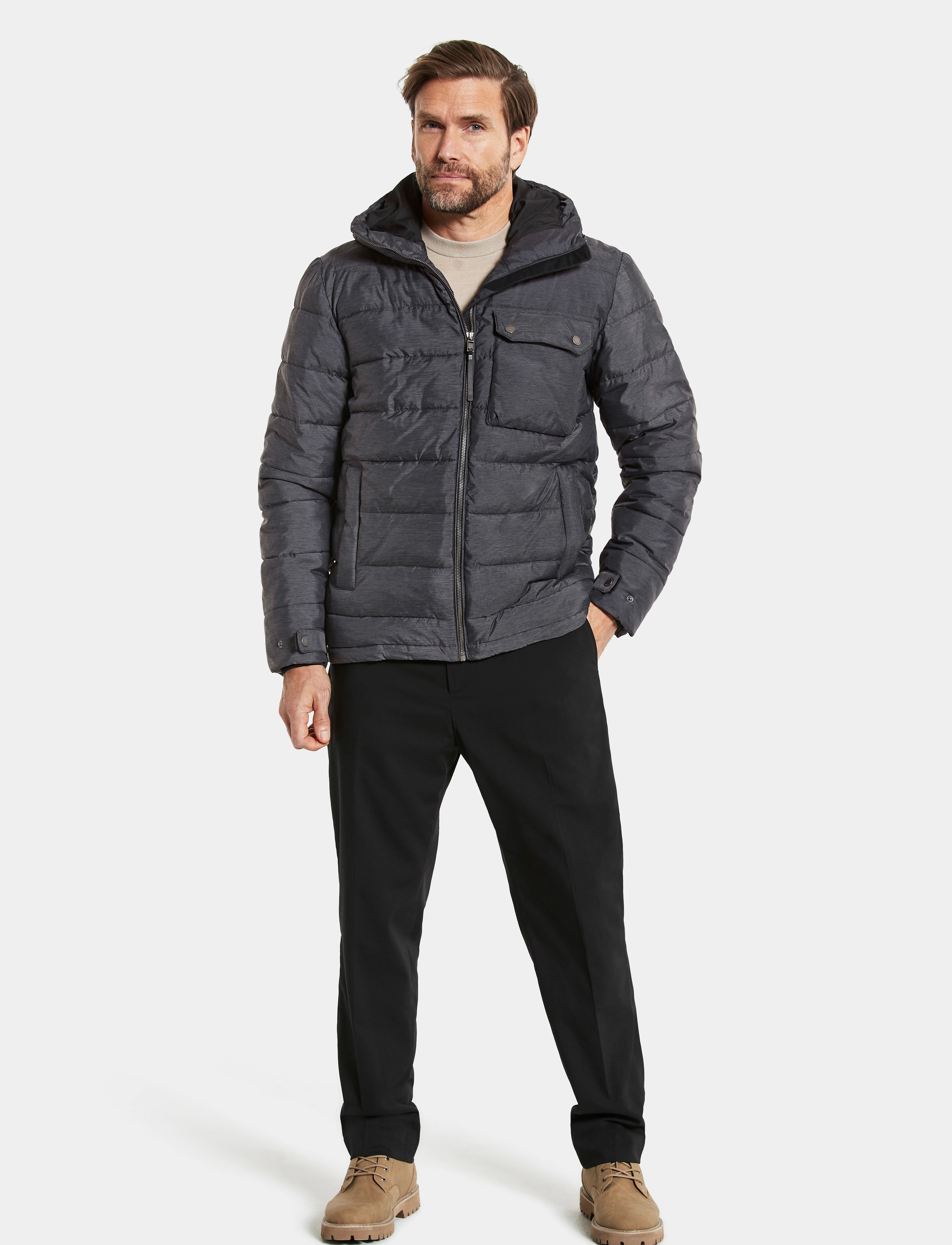 Didriksons - LAGE USX JKT - grey melange - 3
