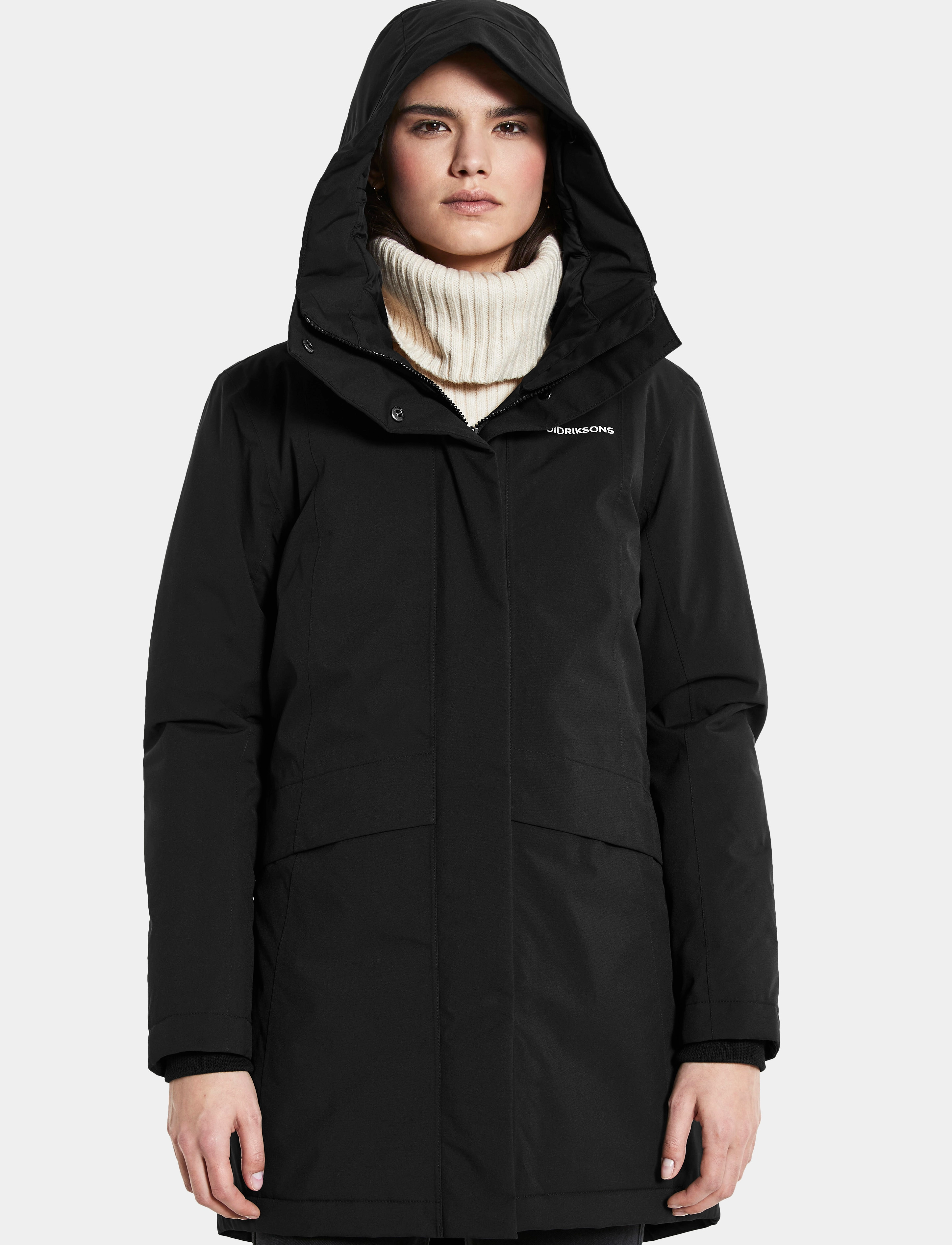 Didriksons - CAJSA WNS PARKA 4 - black - 2