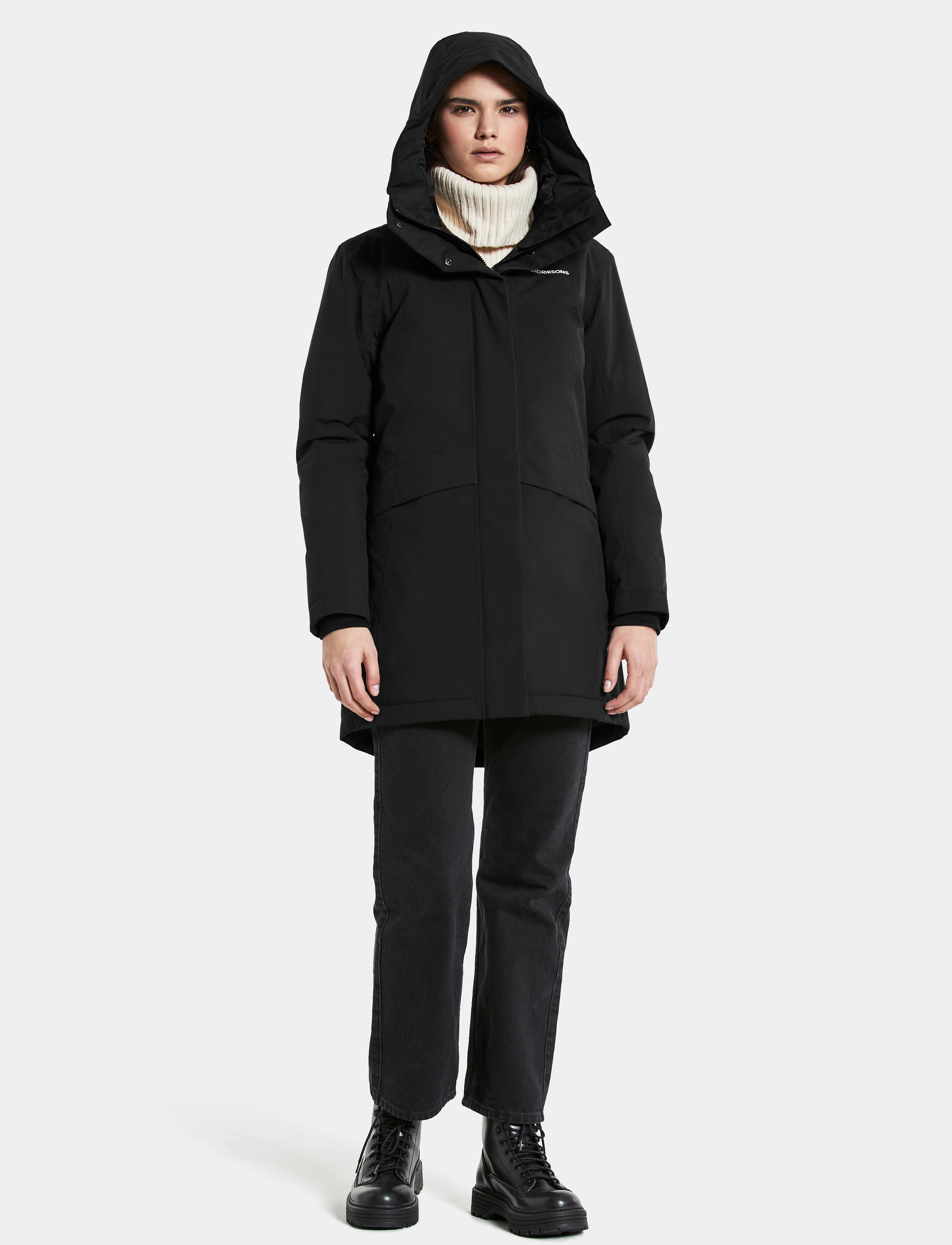 Didriksons - CAJSA WNS PARKA 4 - black - 4