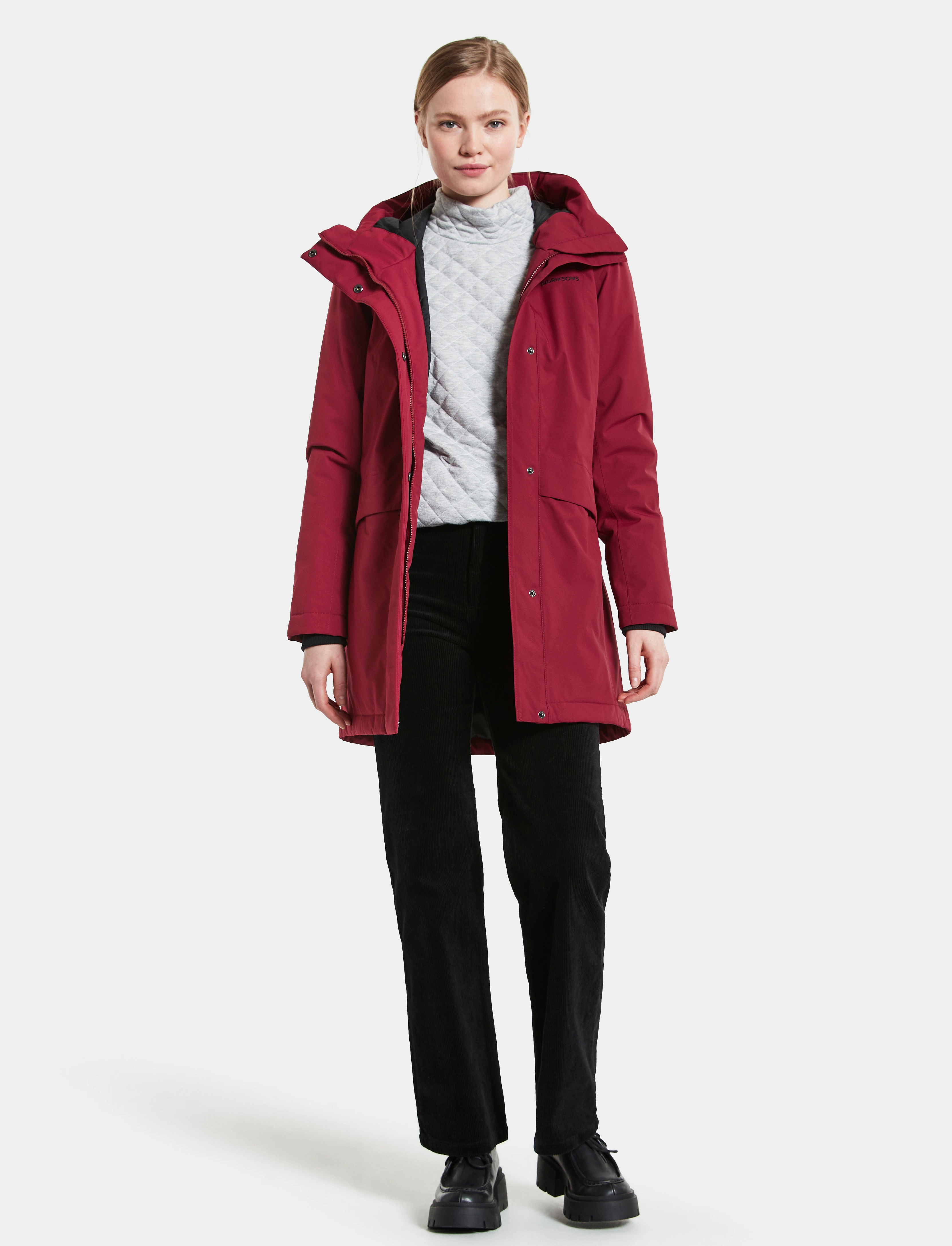 Didriksons - CAJSA WNS PARKA 4 - ruby red - 4