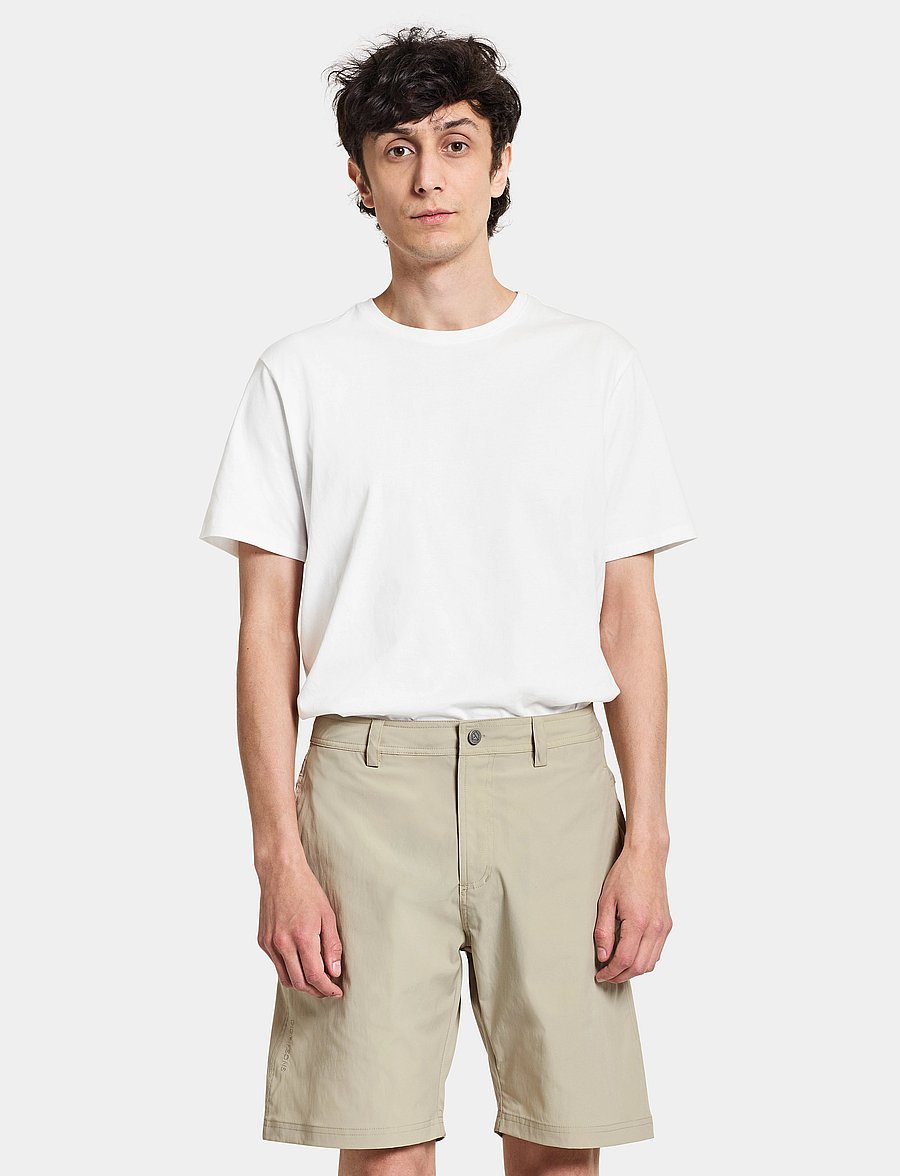 Didriksons - BRÄCKE USX SHORTS - freizeit shorts - light beige - 0