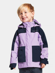 Didriksons - DAGGKPA KIDS JACKET - shell & rain jackets - digital purple - 2