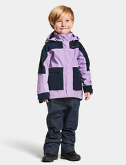 Didriksons - DAGGKPA KIDS JACKET - shell & rain jackets - digital purple - 3