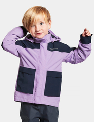Didriksons - DAGGKPA KIDS JACKET - shell & rain jackets - digital purple - 4