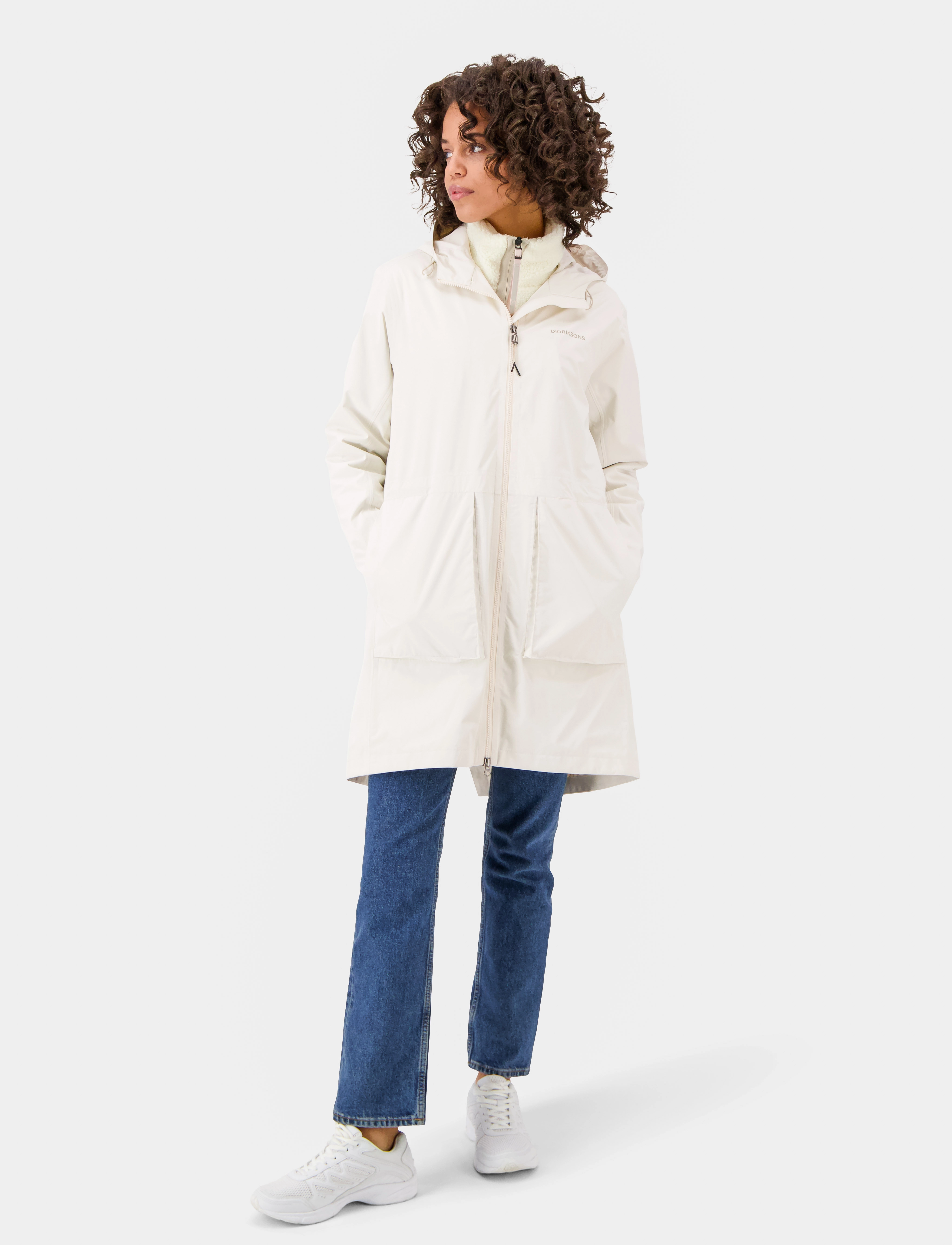 Didriksons - BELLA WNS PARKA 2 - overtøj - cream white - 3
