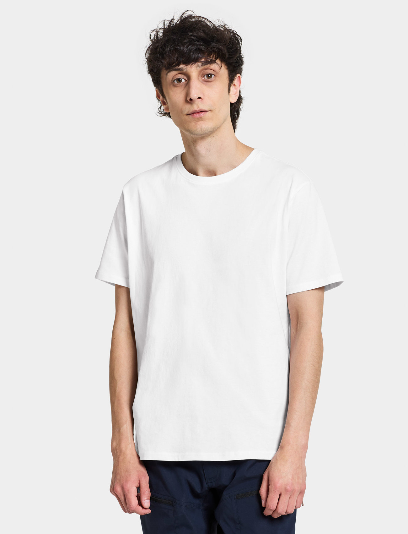 Didriksons - HARALD USX T-SHIRT 3 - t-shirts à manches courtes - snow white - 0