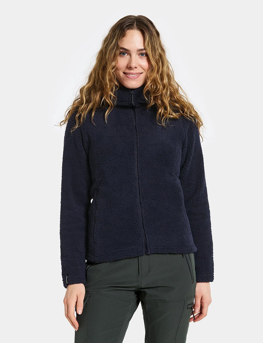 Didriksons - Anniken Full-Zip - oberteile - dark night blue - 0
