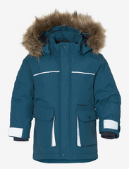 Didriksons - KURE KIDS PARKA 5 - ski jackets - dive blue - 0