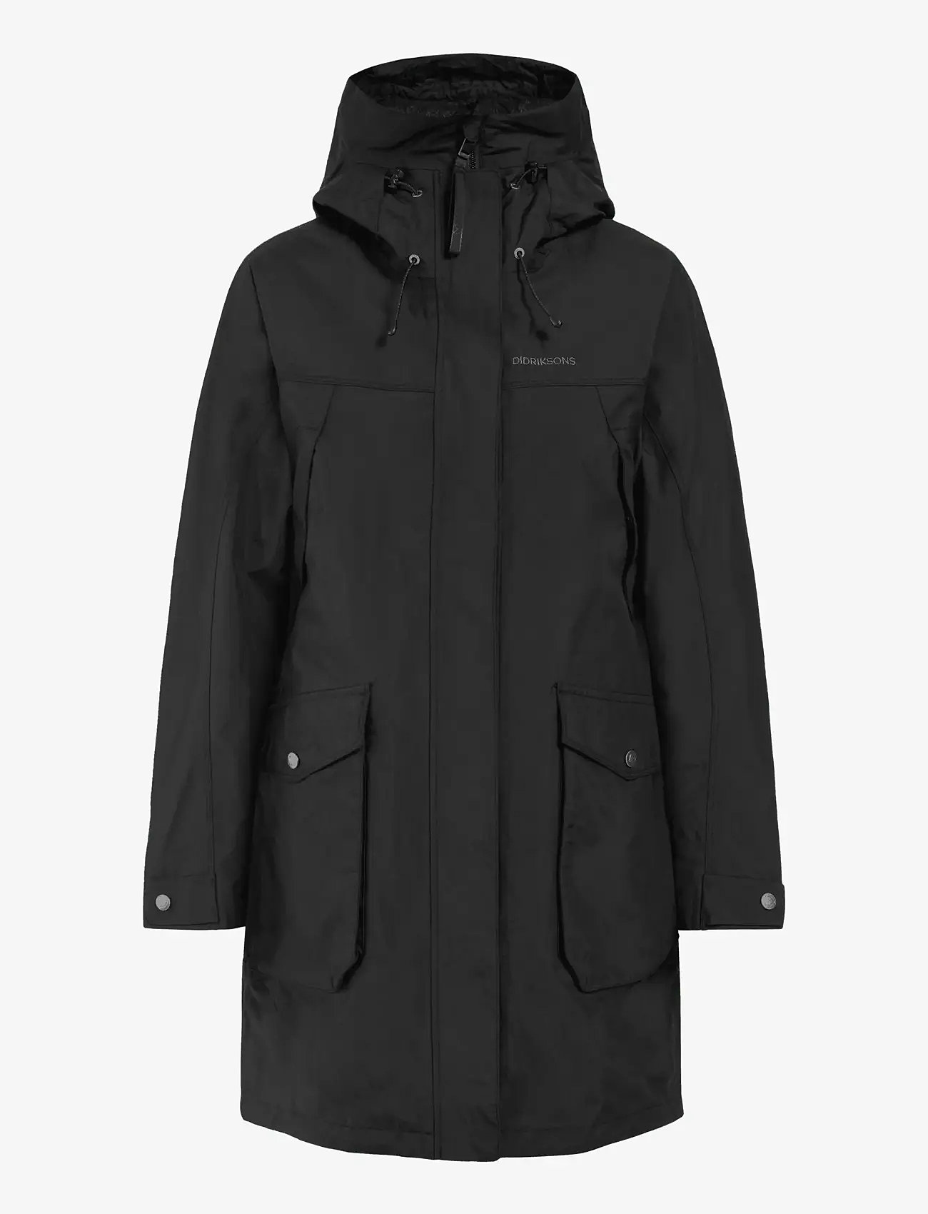 Didriksons - THELMA WNS PARKA 10 - parkas - black - 1