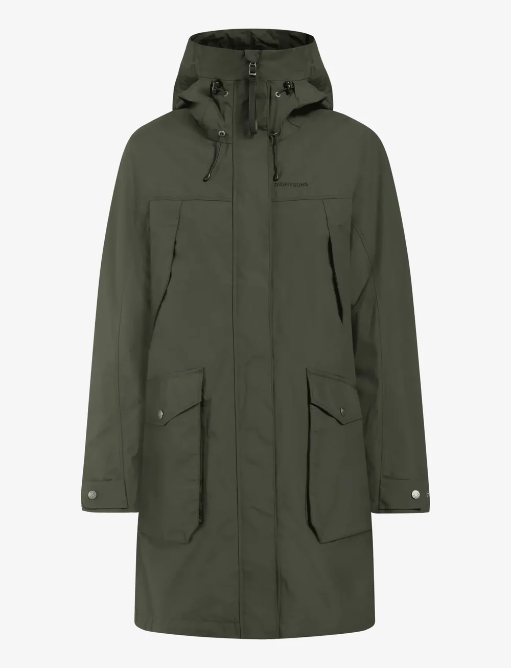 Didriksons - THELMA WNS PARKA 10 - parkasjackor - deep green - 1