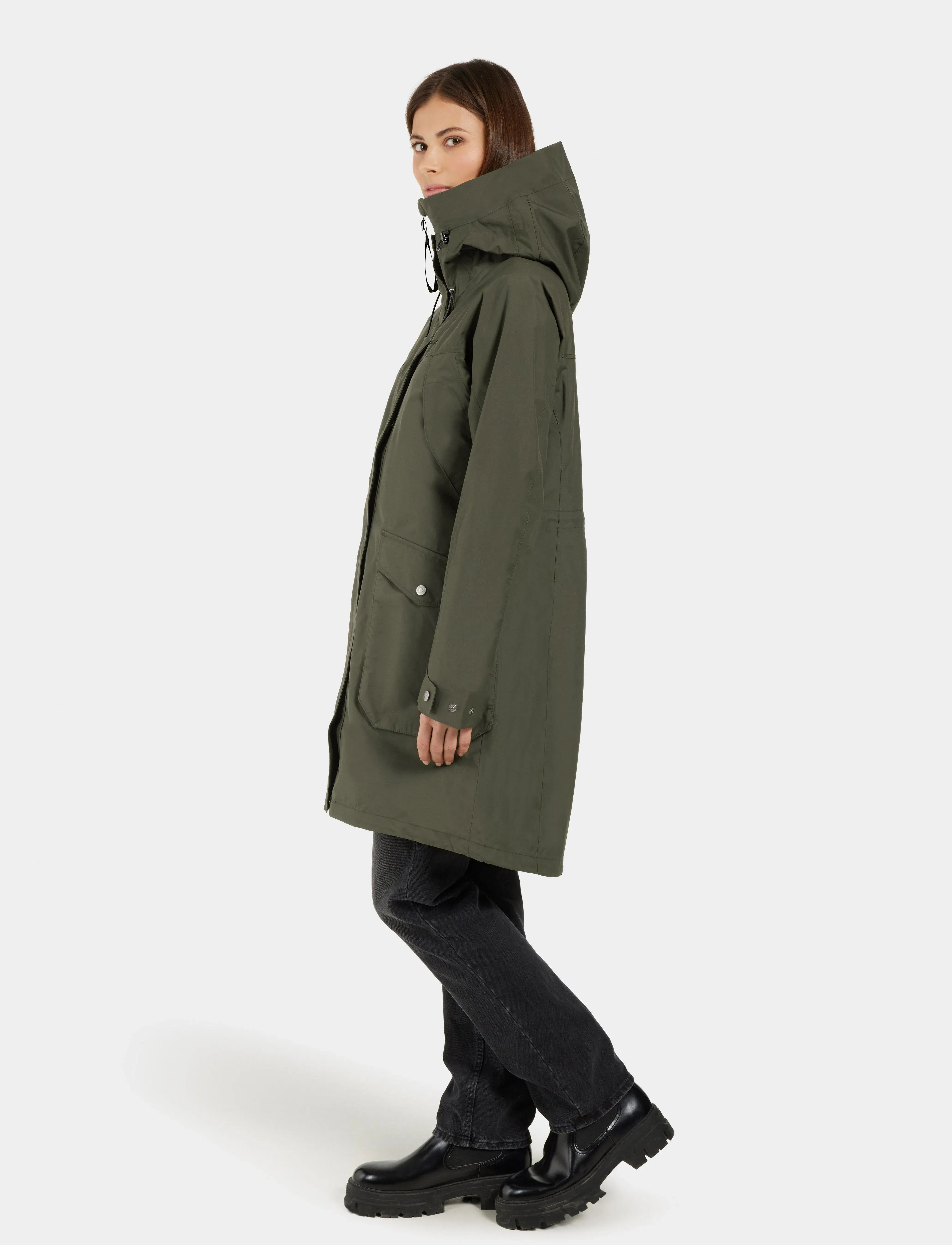 Didriksons - THELMA WNS PARKA 10 - parkasjackor - deep green - 5