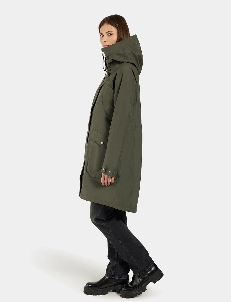 Didriksons - THELMA WNS PARKA 10 - parkasjackor - deep green - 5