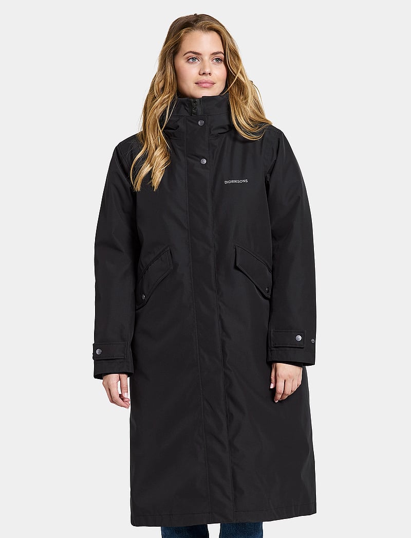 Didriksons - MIA WNS PARKA L - jacken - black - 0