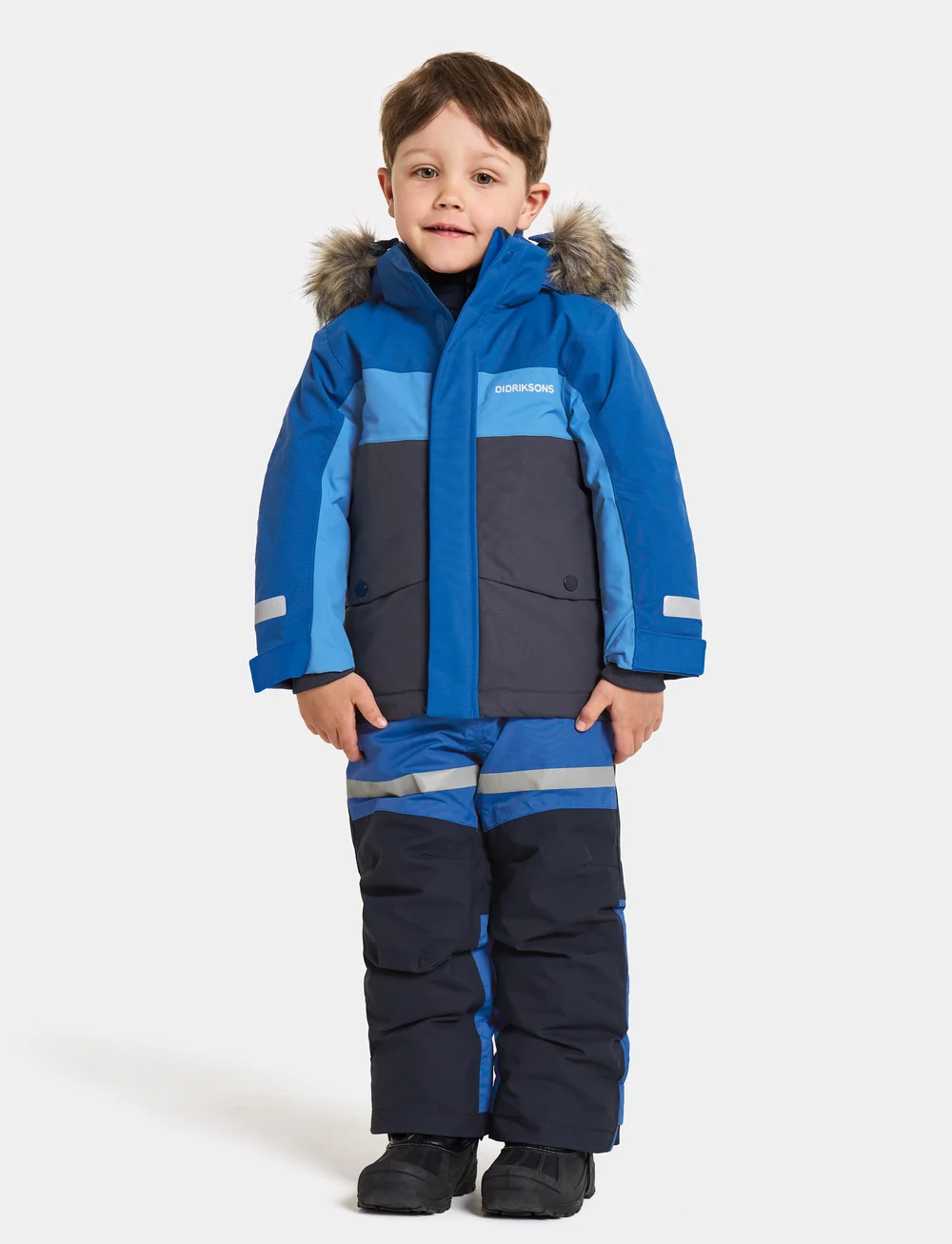 Didriksons - BJRVEN KIDS PARKA 2 - odzież zewnętrzna - classic blue - 3