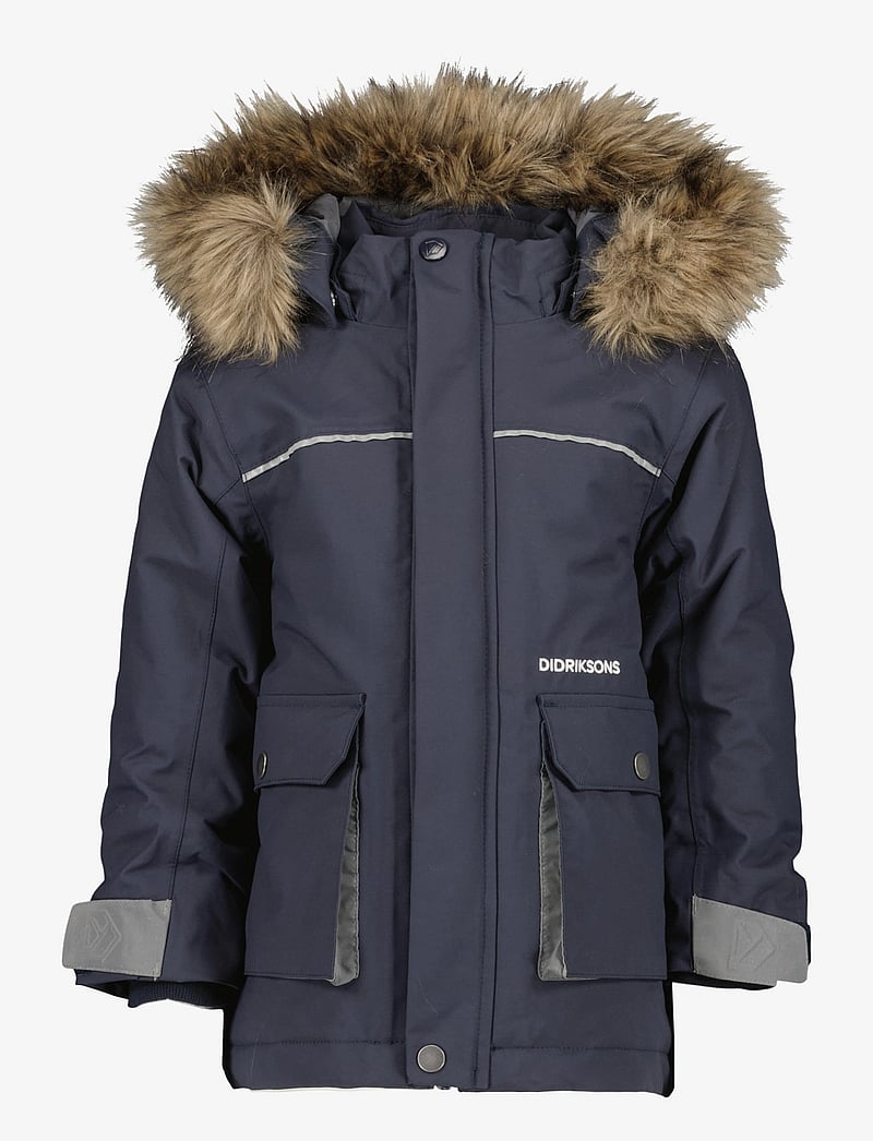 Didriksons - KURE KIDS PARKA 6 - jakas ar siltu oderi - navy - 1