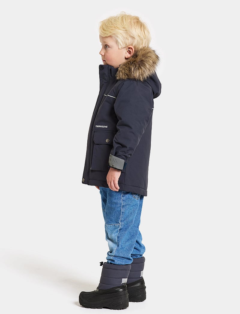 Didriksons - KURE KIDS PARKA 6 - jakas ar siltu oderi - navy - 4